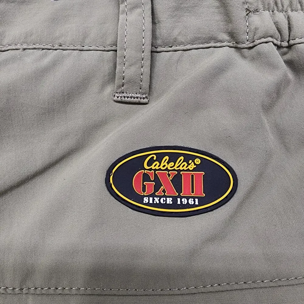 Cabela's Guidewear‎ Pants Mens XL L32 Tan UPF 40 Convertible Lightweight Hiking